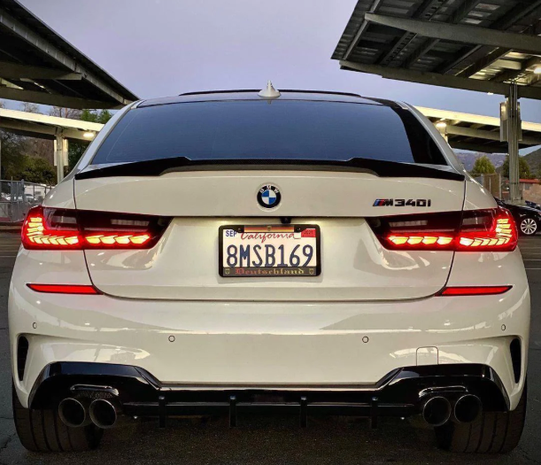 Спойлер для BMW G20 M3 G80 (Стиль M4) Карбон 1227 фото
