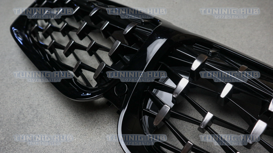 Решітка радіатора ніздрі BMW G20 G21 Diamond Silver (2018-2022) BMW-G20195 фото