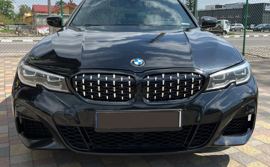Решітка радіатора ніздрі BMW G20 G21 Diamond Silver (2018-2022) BMW-G20195 фото