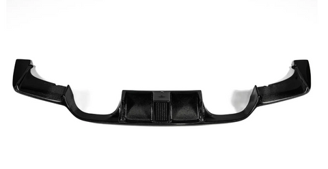 Карбонова накладка заднього бампера (Дифузор) LED на BMW M3 M4 F80 F81 F82 F83 (M3 / M4 бампер) C10 фото