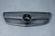 Решетка радиатора на Mercedes V-Class W447 (Стиль Diamond) Серая с хромом MB-W447156 фото 1