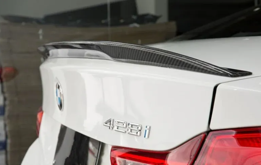 Спойлер для BMW F32 (Стиль M Performance) Карбон 1212 фото
