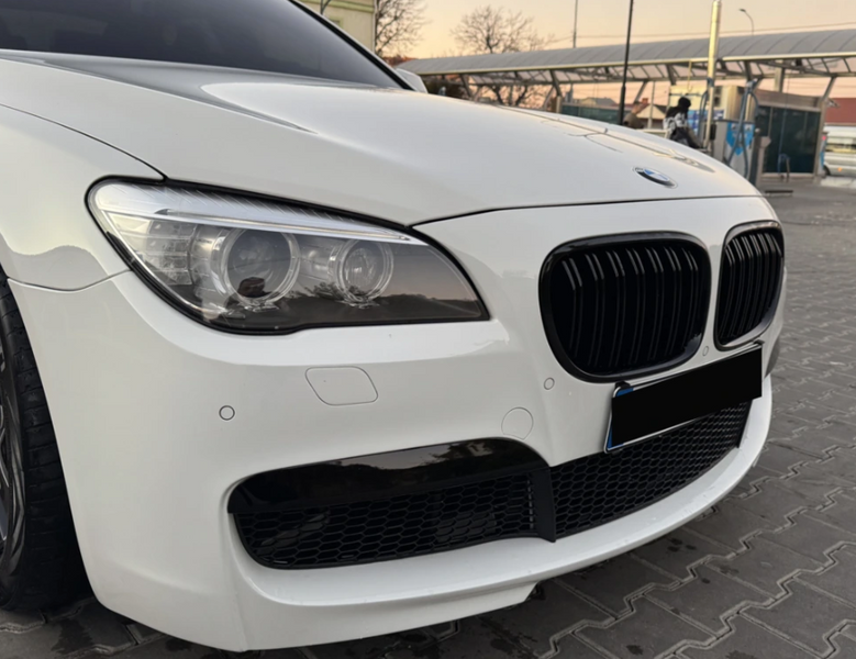 Решітка радіатора ніздрі BMW F01 F02 F03 F03 F04 Подвійні Чорний Глянець (2008-2015) 8012 фото