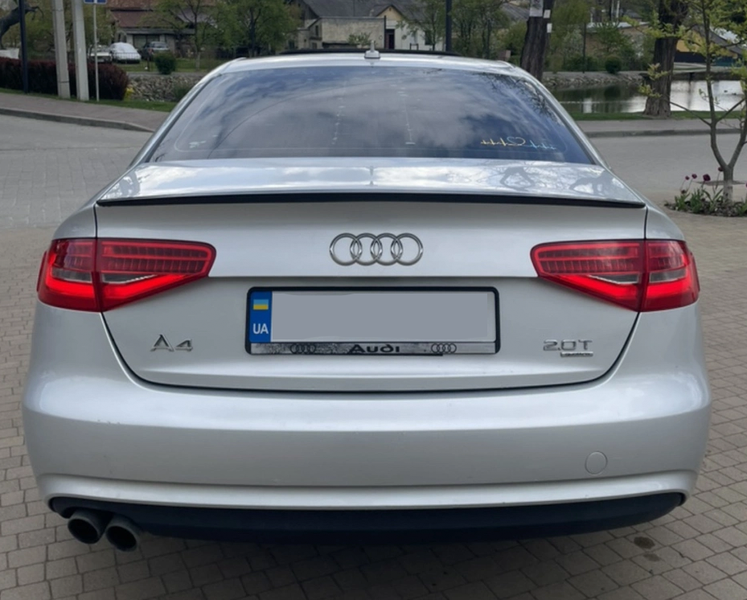 Спойлер&nbsp;для Audi A4 B8 (2011-2015)&nbsp;Чорний Глянець SA4B8-0713 фото