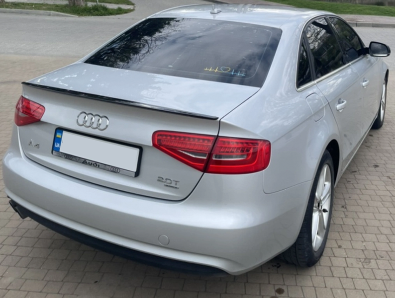 Спойлер&nbsp;для Audi A4 B8 (2011-2015)&nbsp;Чорний Глянець SA4B8-0713 фото