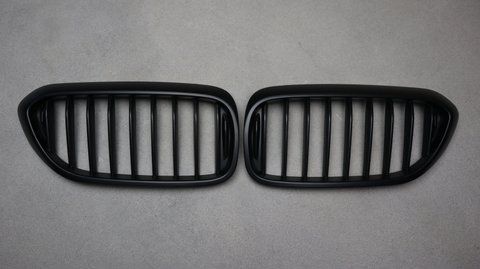 Решітка радіатора ніздрі BMW G30 G31 M5 F90 Одинарні Чорний Мат (2017-2020)  BMW-G301712 фото