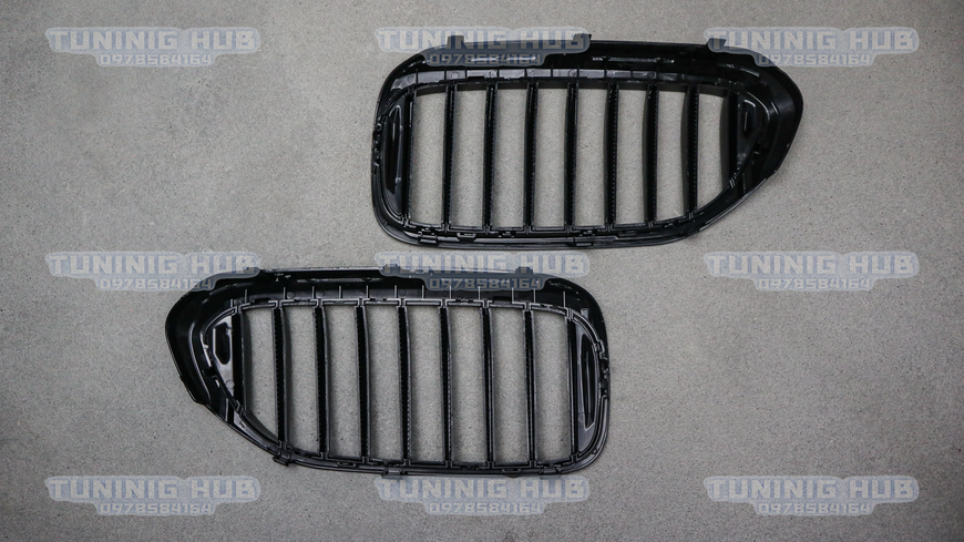 Решетка радиатора ноздри BMW G30 G31 M5 F90 Одинарные Черный Мат (2017-2020)  BMW-G301712 фото