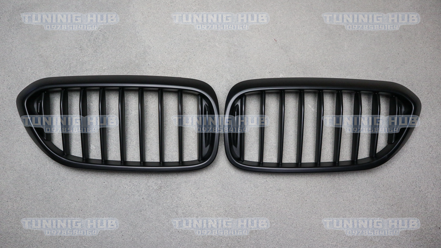 Решетка радиатора ноздри BMW G30 G31 M5 F90 Одинарные Черный Мат (2017-2020)  BMW-G301712 фото