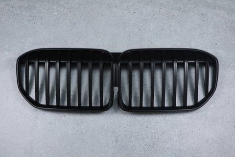 Решітка радіатора ніздрі BMW G11 G12 Одинарні Чорний Мат (2019-2022) BMW-G12213 фото