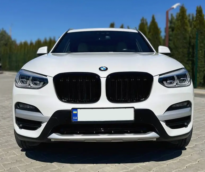 Решітка радіатора ніздрі BMW X3 G01 X4 G02 Подвійні Чорний глянець (2017-2021) 8016 фото