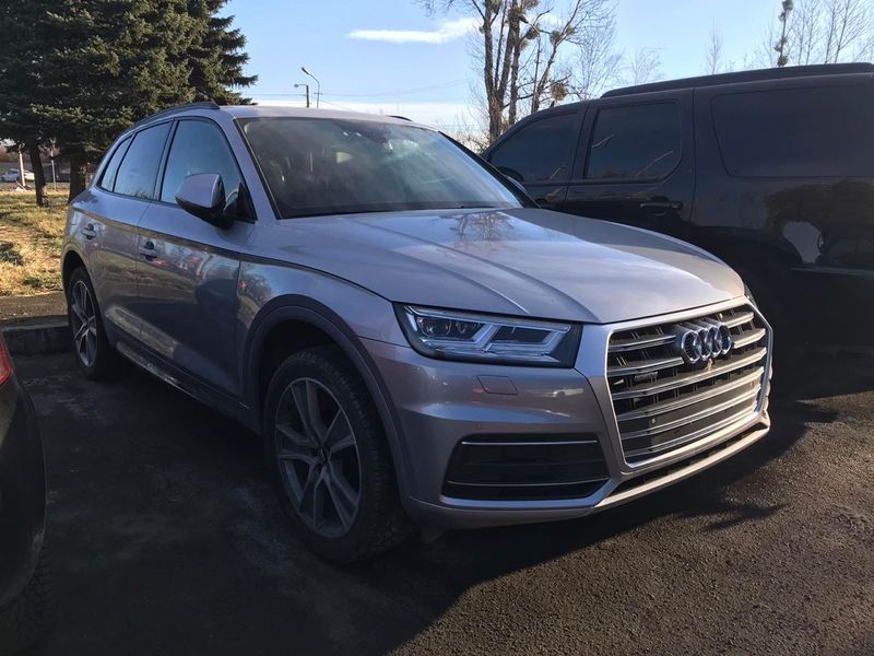 Решетка радиатора на Audi Q5 80A (Стиль S-Line SQ5) Серая Q5-S174 фото