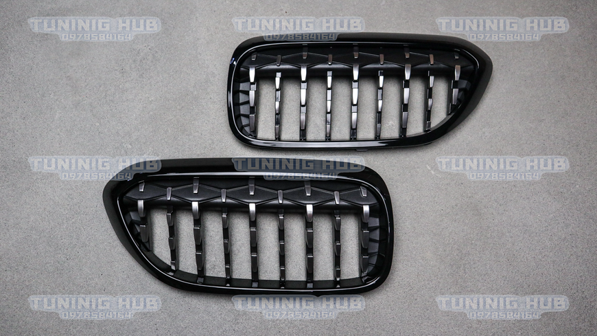 Решітка радіатора ніздрі BMW G30 G31 M5 F90 Diamond Silver (2017-2020)  BMW-G301724 фото