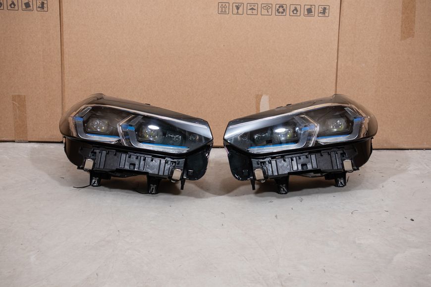 Передняя оптика (Фары) для BMW X3 G01 X4 G02 (2018-2022) (Стиль Laser LCI) G0145 фото