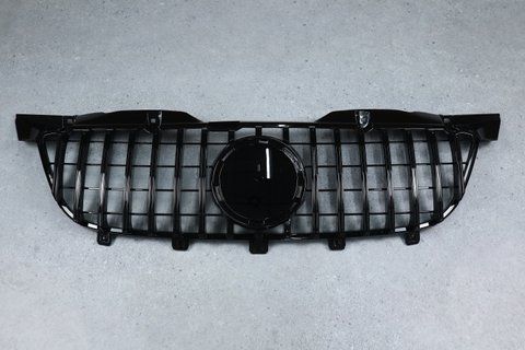 Решітка радіатора на Mercedes Sprinter W906 (Стиль GT) Чорна MB-W906106 фото