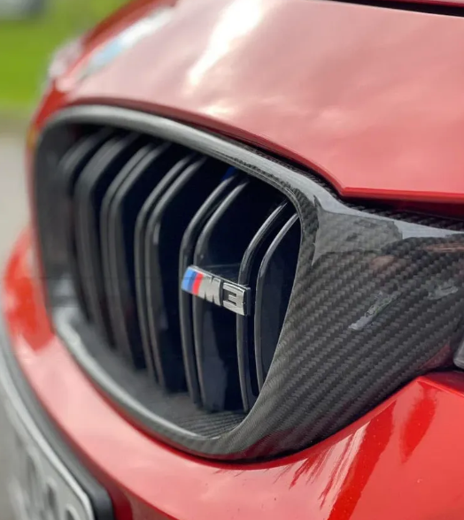 Карбонова решітка радіатора ніздрі BMW F32 F33 F36 M3 F80 M4 F82 F83 Подвійні (2013-2020) 4589 фото