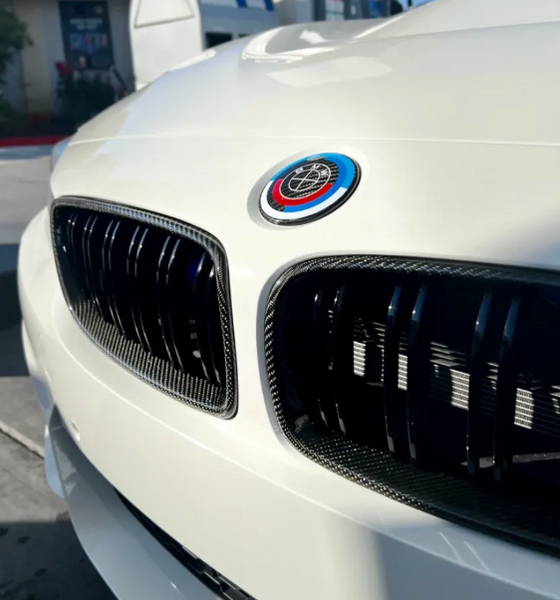 Карбонова решітка радіатора ніздрі BMW F32 F33 F36 M3 F80 M4 F82 F83 Подвійні (2013-2020) 4589 фото