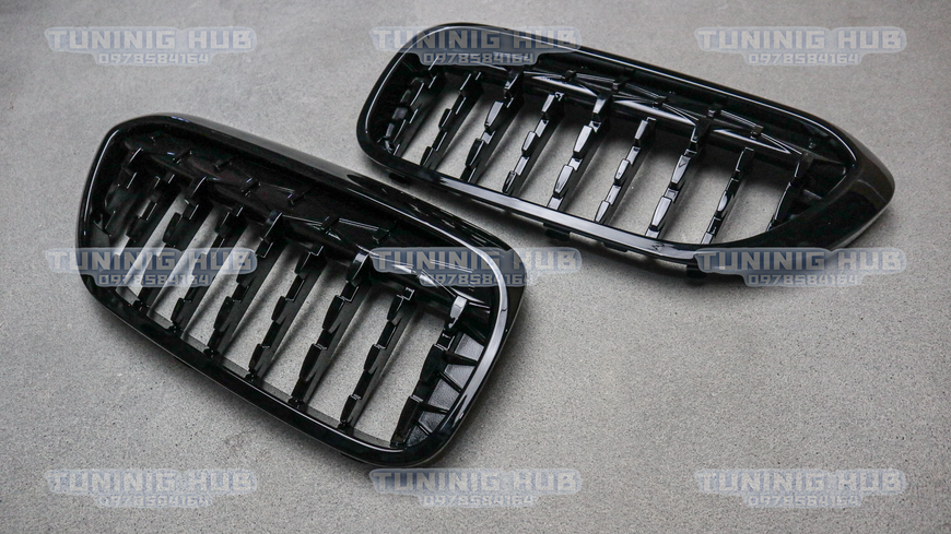 Решітка радіатора ніздрі BMW G30 G31 M5 F90 Diamond Black (2017-2020)  BMW-G301726 фото