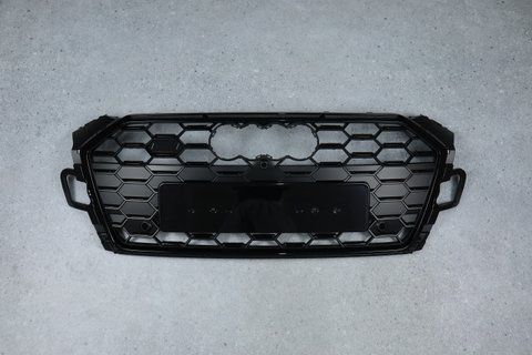Решетка радиатора на Audi A5 B9 (Стиль S-Line S5) Черная A5-S212 фото