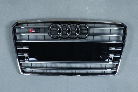Решітка радіатора на Audi A7 4G (Стиль S-Line S7) Чорна з хромом A7-S121 фото