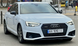 Решетки переднего бампера на Audi A4 B9 (S-Competition бампер) Черный мат под радары A4-B9211 фото 2