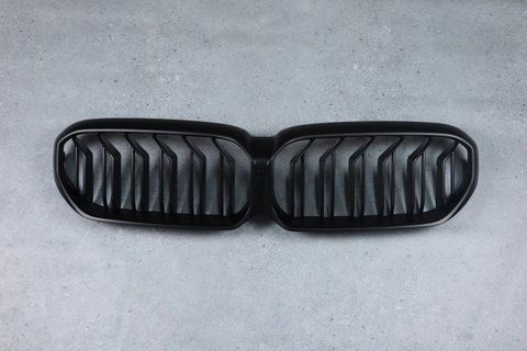 Решітка радіатора ніздрі BMW G30 G31 Подвійні M-Look Чорний мат (2020-2022) BMW-G30214 фото