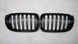Решітка радіатора ніздрі BMW  X3 F25 LCI X4 F26 Подвійні Чорний глянець (2014-2017)  594 фото 2