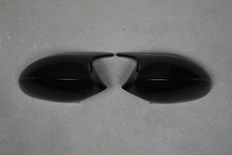 Накладки на дзеркала для BMW E81 E82 E87 E88 E90 E91 E92 E93 Чорний Глянець 1408 фото