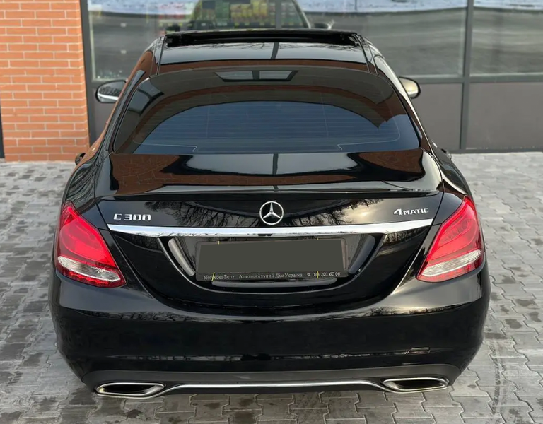 Спойлер&nbsp;для Mercedes C-Class W205 2014-2020&nbsp;Чорний Глянець MBW205-171 фото