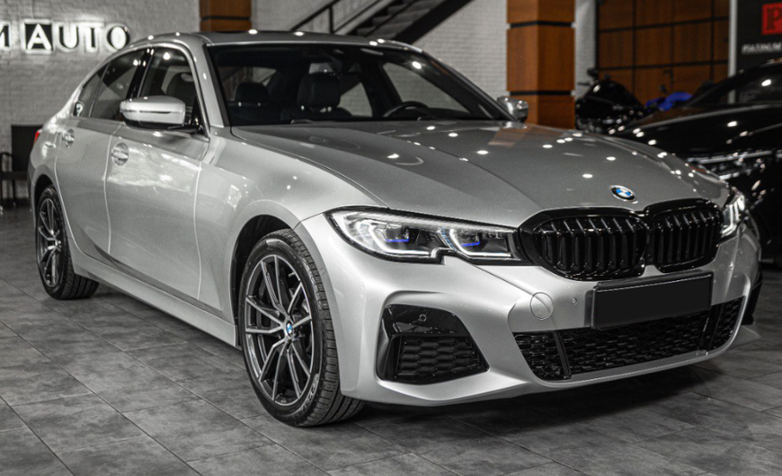 Решетка радиатора ноздри BMW G20 G21 Одинарные Черный глянець (2018-2022) BMW-G20194 фото