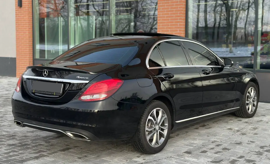 Спойлер&nbsp;для Mercedes C-Class W205 2014-2020&nbsp;Чорний Глянець MBW205-171 фото