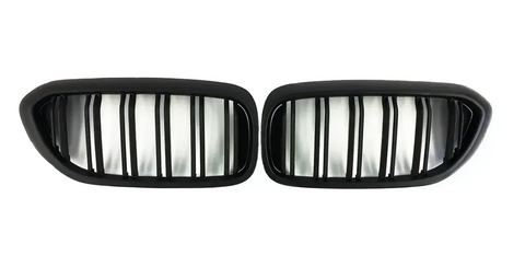 Решітка радіатора ніздрі BMW G30 G31 M5 F90 Подвійні Чорний Мат (2017-2020) BMW-G301722 фото