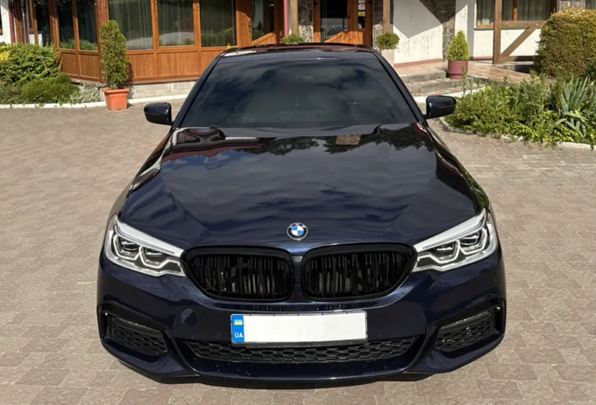Решітка радіатора ніздрі BMW G30 G31 M5 F90 Подвійні Чорний Мат (2017-2020) BMW-G301722 фото