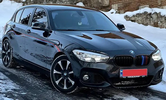 Решітка радіатора ніздрі BMW F20 F21 Подвійні M-Color Глянець (2011-2015) BMW-F20135 фото