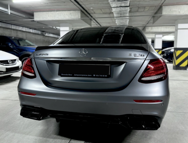 Спойлер на Mercedes E-Class W213 (2016-2020) Черный Глянец (Стиль E63) MBW213-1612 фото
