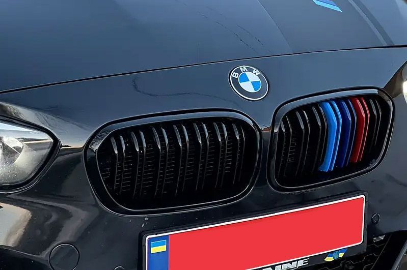 Решітка радіатора ніздрі BMW F20 F21 Подвійні M-Color Глянець (2011-2015) BMW-F20135 фото