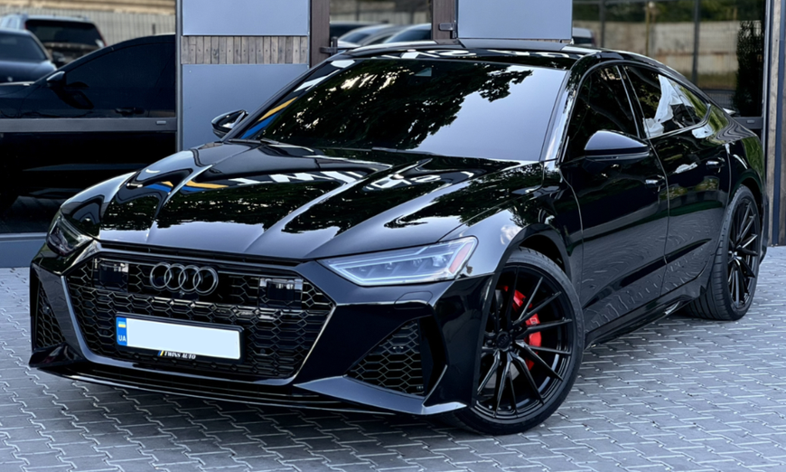 Решетка радиатора на Audi A7 C8 (Стиль RS7) Черный глянец под камеру и під радар A7-RS7C8ACC фото
