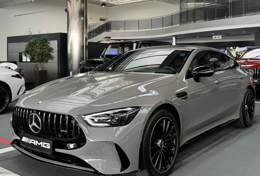 Решітка радіатора на Mercedes AMG GT X290 ( 4 door ) 2018-2022 (Стиль GT) Чорна з хромом AMGGT-290181 фото