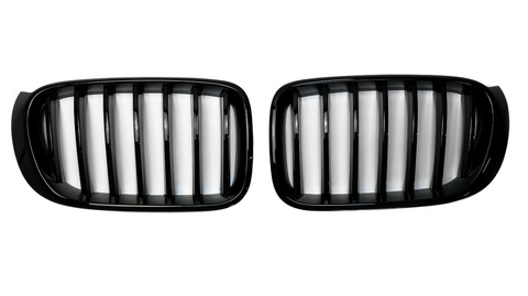 Решітка радіатора ніздрі BMW X3 F25 X4 F26 Одинарні Чорний глянець (2014-2017) BMW-F25140 фото