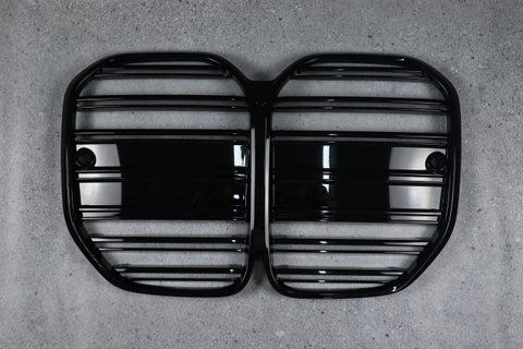 Решітка радіатора ніздрі Чорний Глянець Подвійні M-Look BMW G22 / G23 (2020-2024) BMW-G22201 фото