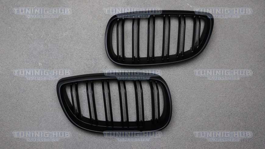 Решетка радиатора ноздри BMW E92 E93 Двойные Черный Мат (2006-2010) BMW-E92062 фото