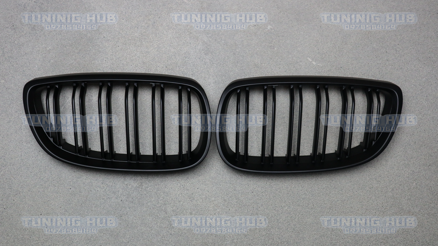 Решетка радиатора ноздри BMW E92 E93 Двойные Черный Мат (2006-2010) BMW-E92062 фото