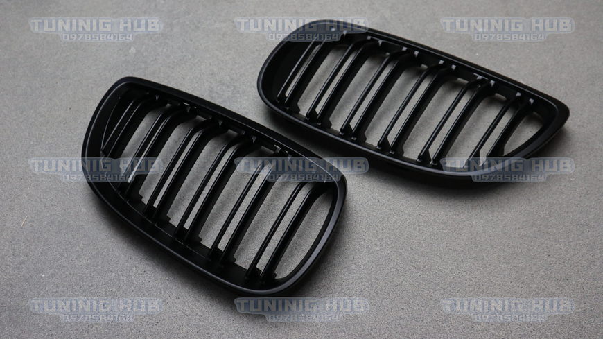 Решетка радиатора ноздри BMW E92 E93 Двойные Черный Мат (2006-2010) BMW-E92062 фото