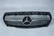 Решітка радіатора на Mercedes CLA-Class C117 (Стиль Diamond) Сіра з хромом MB-W117154 фото 1